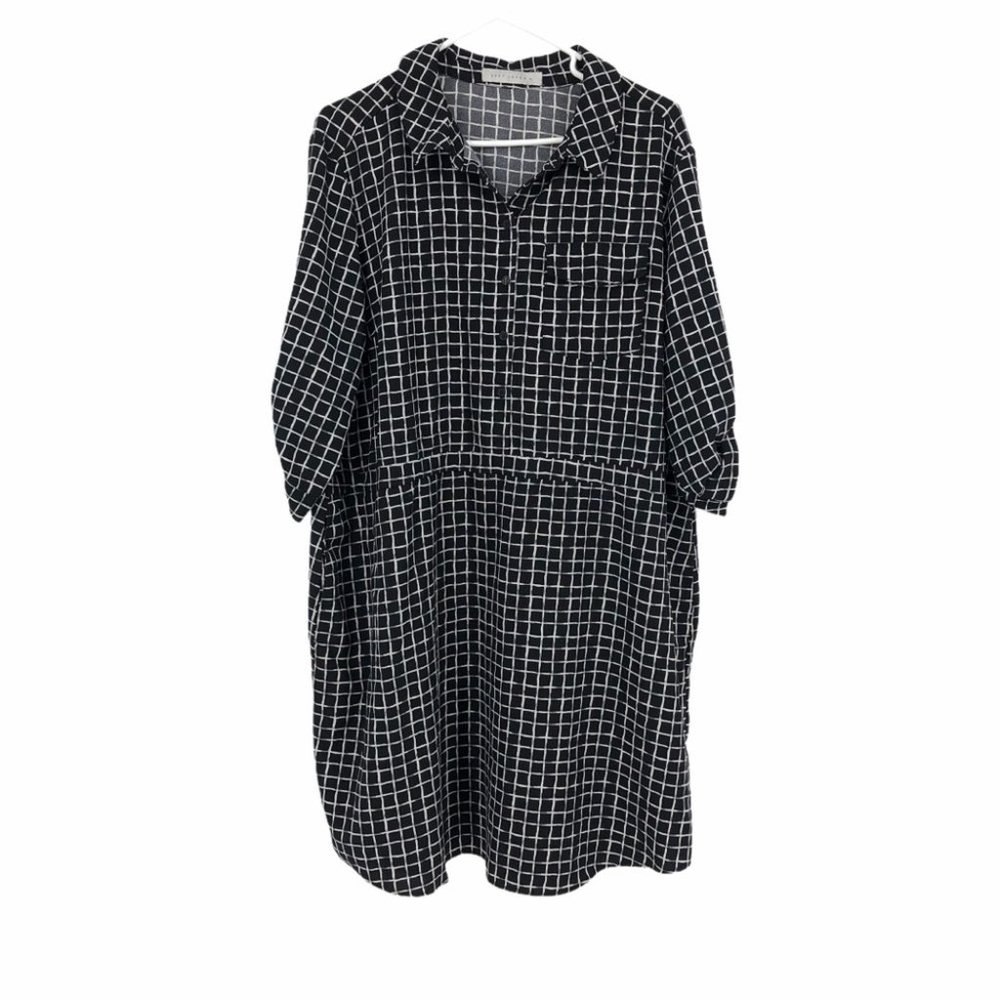 Suzy Shier business casual checkered dress 2X